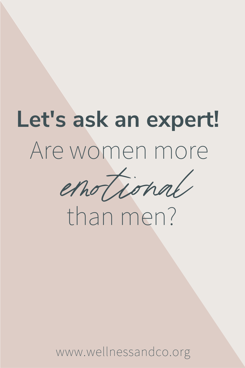 Are Women More Emotional Than Men? | Tired of stereotypes about women, men, and emotions? Let's get practical and tangible advice from an expert! Learn more about whether women are more emotional than men today, cheers!