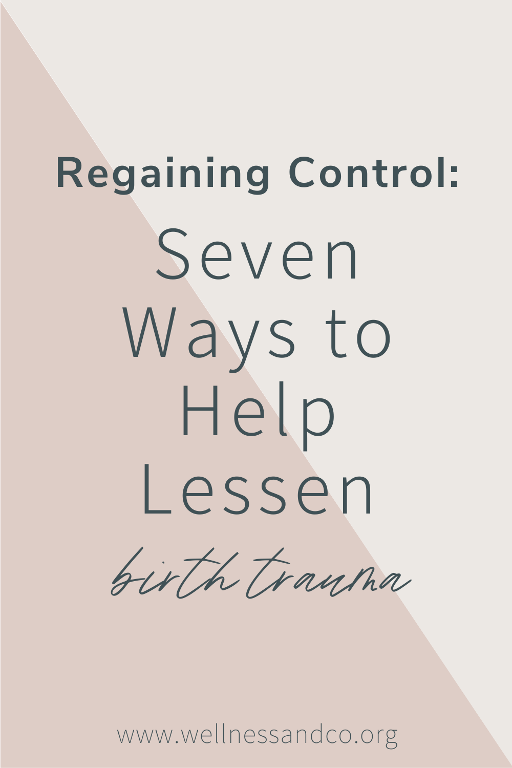 Regaining Control: Seven Ways to Help Lessen Birth Trauma | Having a traumatic birth experience is more common than many new moms realize. Did you know there are many things you can do to prepare and help lessen/prevent this trauma? Breathe deep, while birth can be scary and overwhelming you can also be informed and educated on what your rights are and how to advocate for yourself. This blog offers seven tips to help lessen birth trauma, read on!