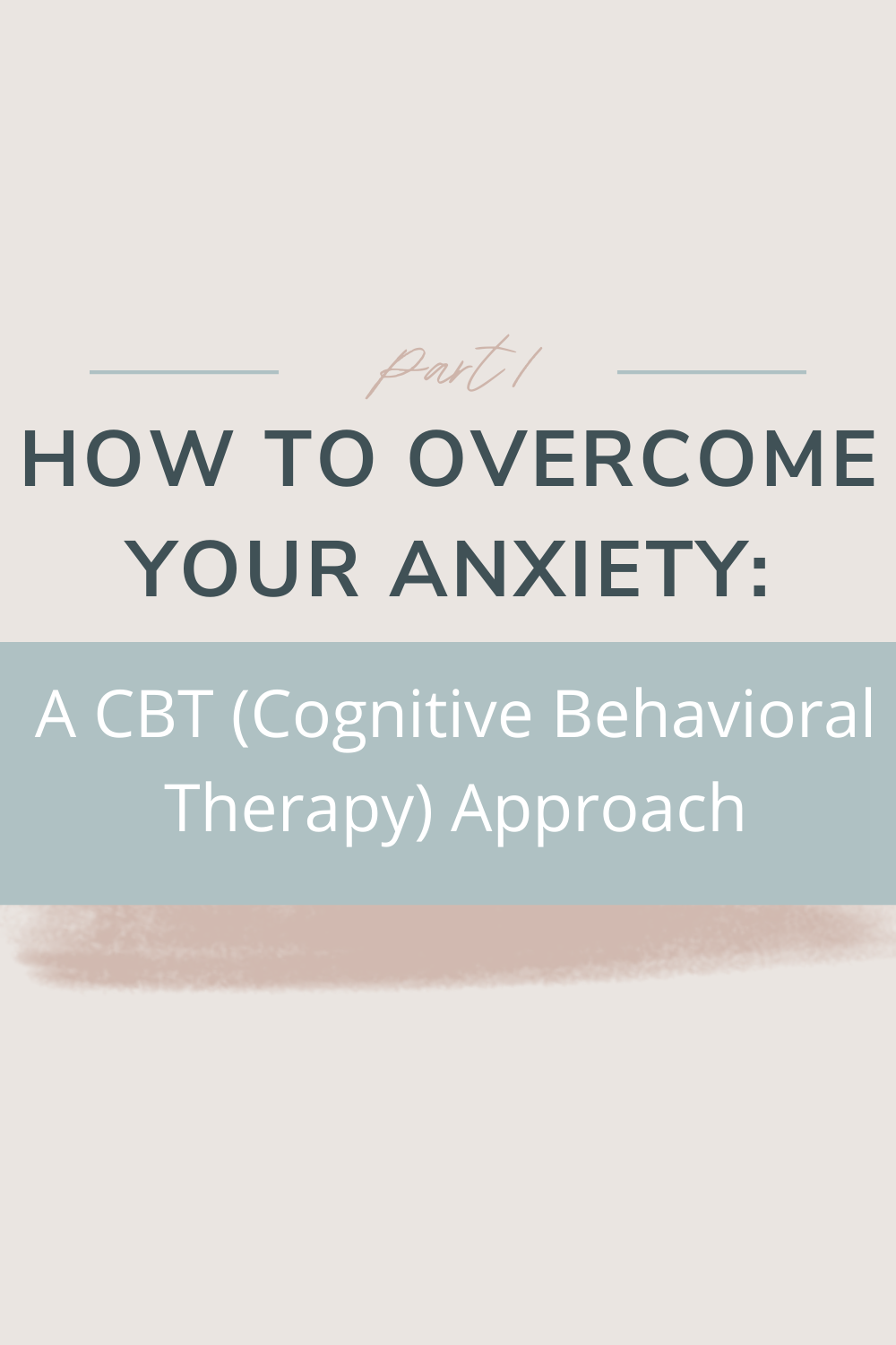 How to Overcome Your Anxiety: A CBT Approach | Nearly everyone would raise their hand if I asked THIS question. Truth is, we all have experienced it at some point or another. But what is anxiety, really? How do we manage it? And how does it impact us? Check out this blog series to learn more, cheers!