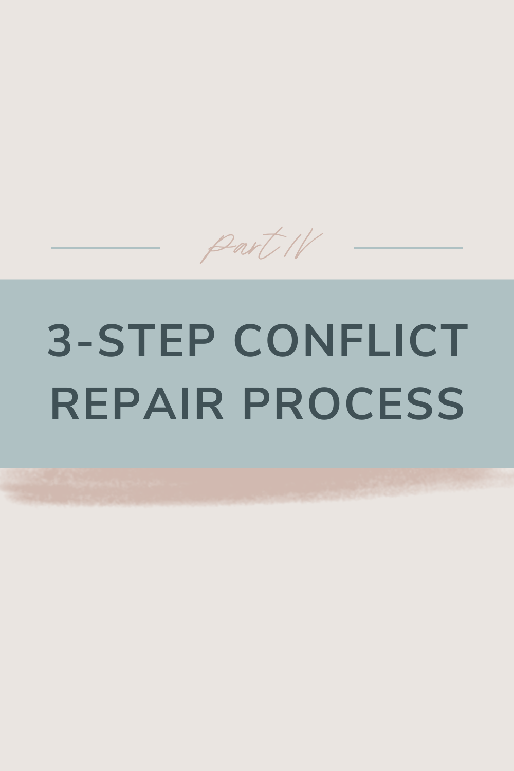 3-Step Conflict Repair Process | Do you ever find yourself fighting about the same darn things with your partner? Us too! Conflict is normal and inevitable in relationship. But how you work through it changes drastically on the health of the couple. Check out this blog to learn the three step process to heal conflict now and forever. Cheers!