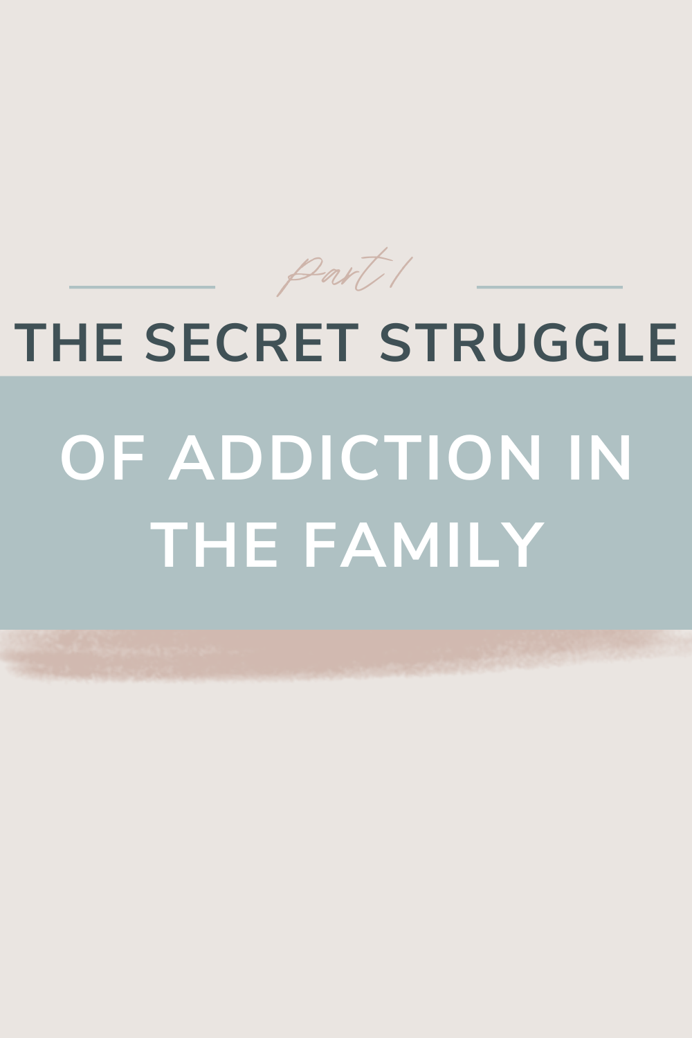 The Secret Struggle of Addiction in the Family | Have you watched someone struggle with drug or alcohol abuse? Have you experienced their lies, manipulations, or loss of self? Addiction can wreak havoc on family systems and we often think "I'm not the one who needs help." What if you are? This blog touches on the importance of treatment in all levels of the family. Read on...