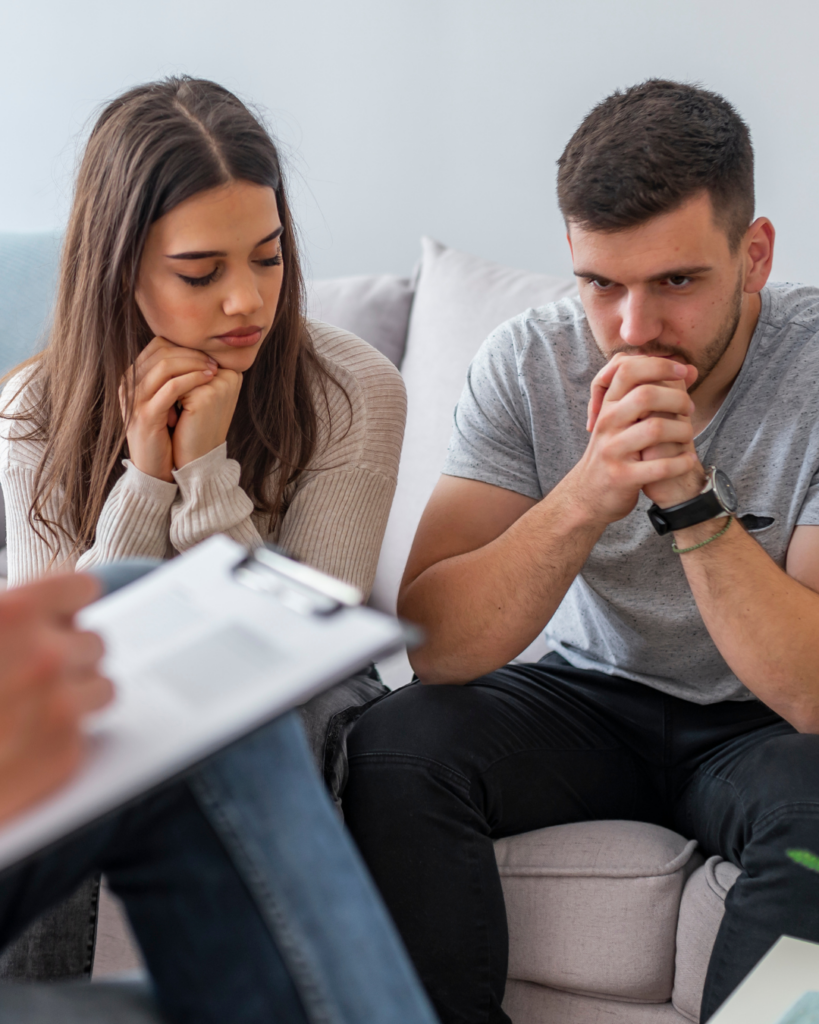 Image of a couple in a counseling session